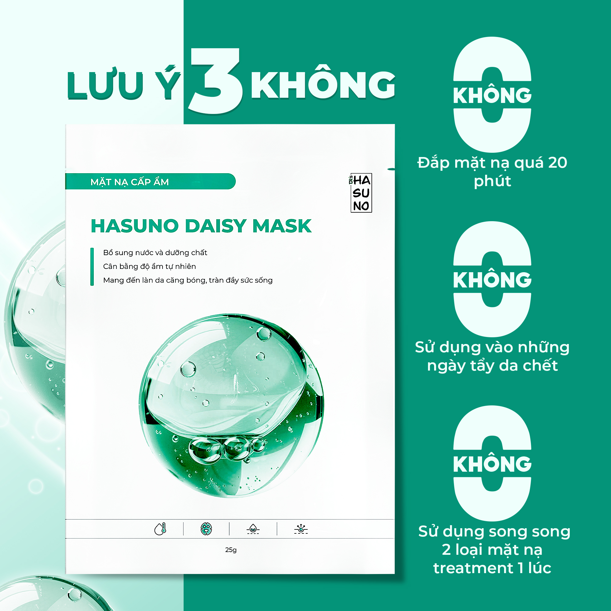 Lưu ý quan trọng sử dụng mặt nạ Daisy Mask