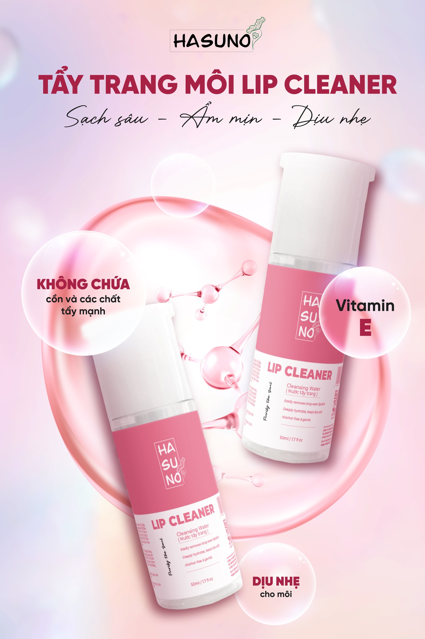 tẩy trang môi lip cleaner
