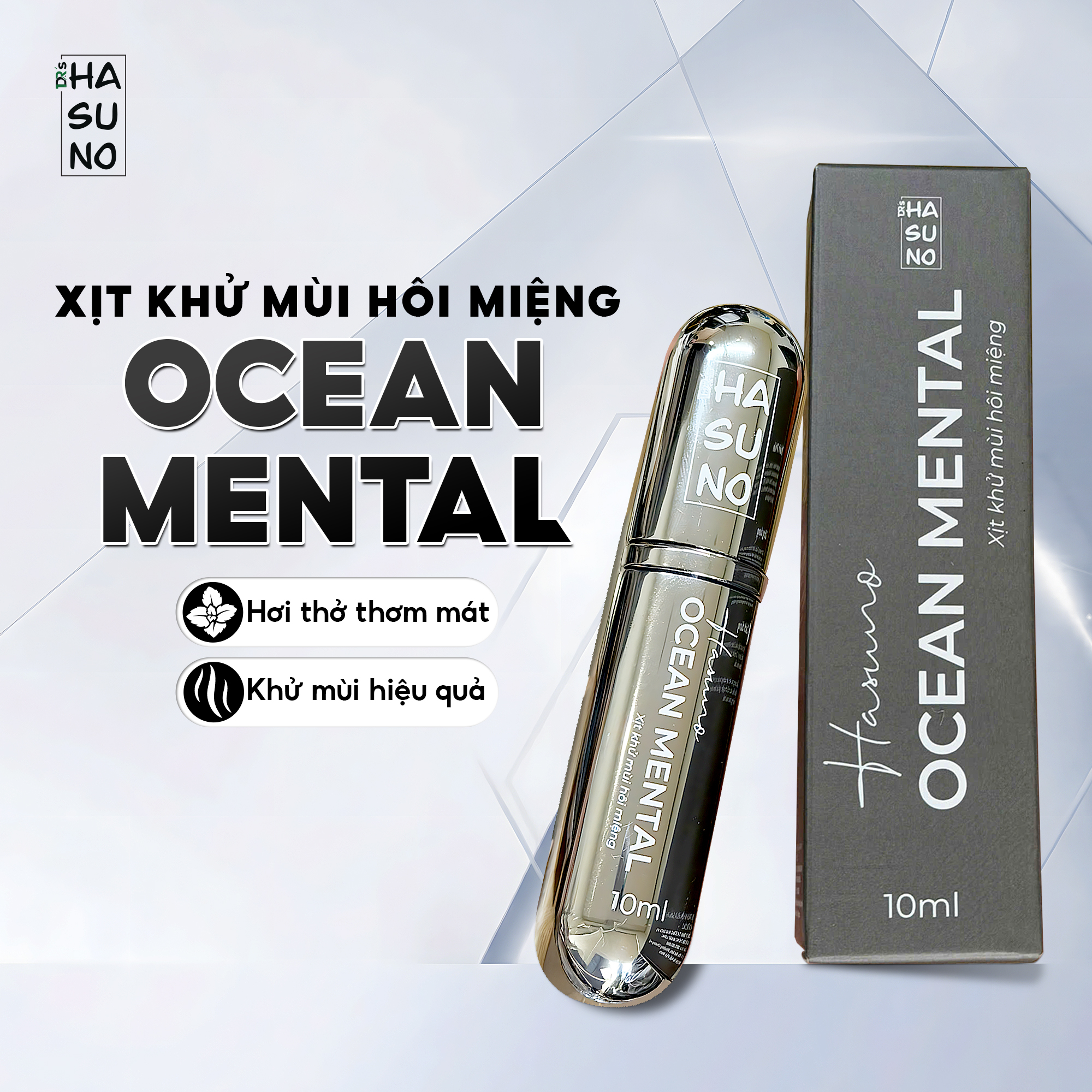 [MẪU MỚI] XỊT KHỬ MÙI HÔI MIỆNG HASUNO OCEAN MENTAL