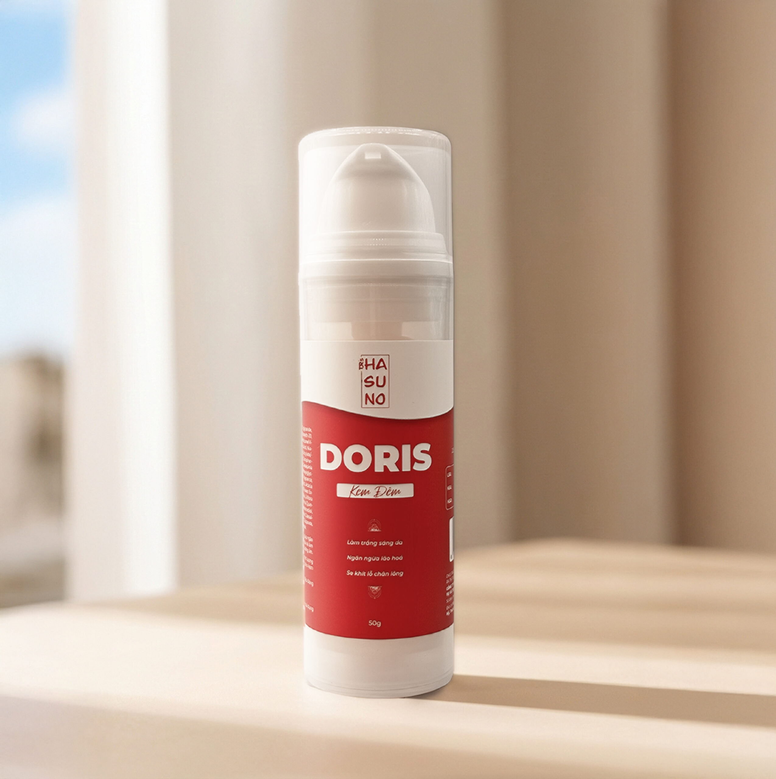 KEM ĐÊM HASUNO DORIS SÁNG DA 50G