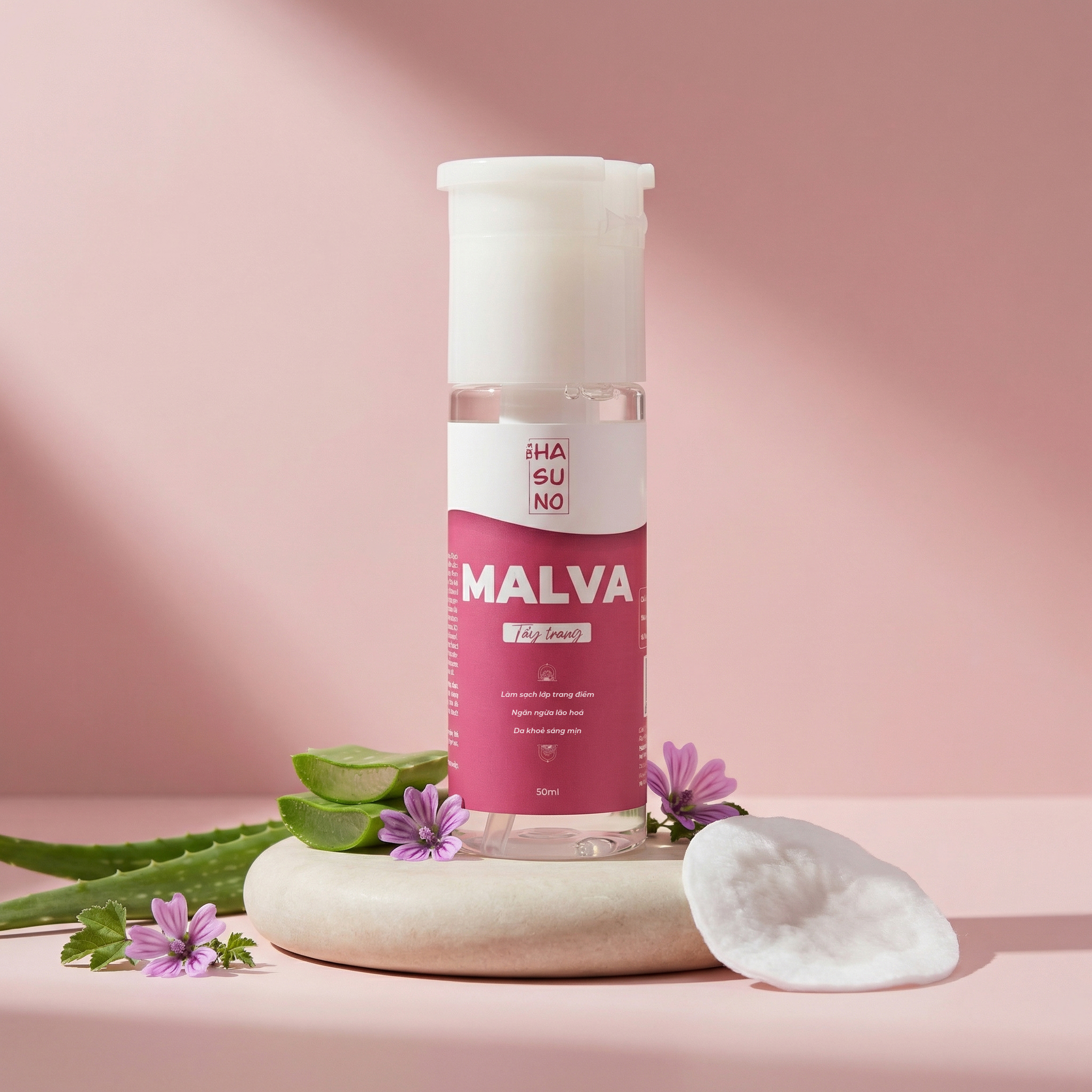 NƯỚC TẨY TRANG HASUNO MALVA CHO DA LÃO HOÁ 50ML