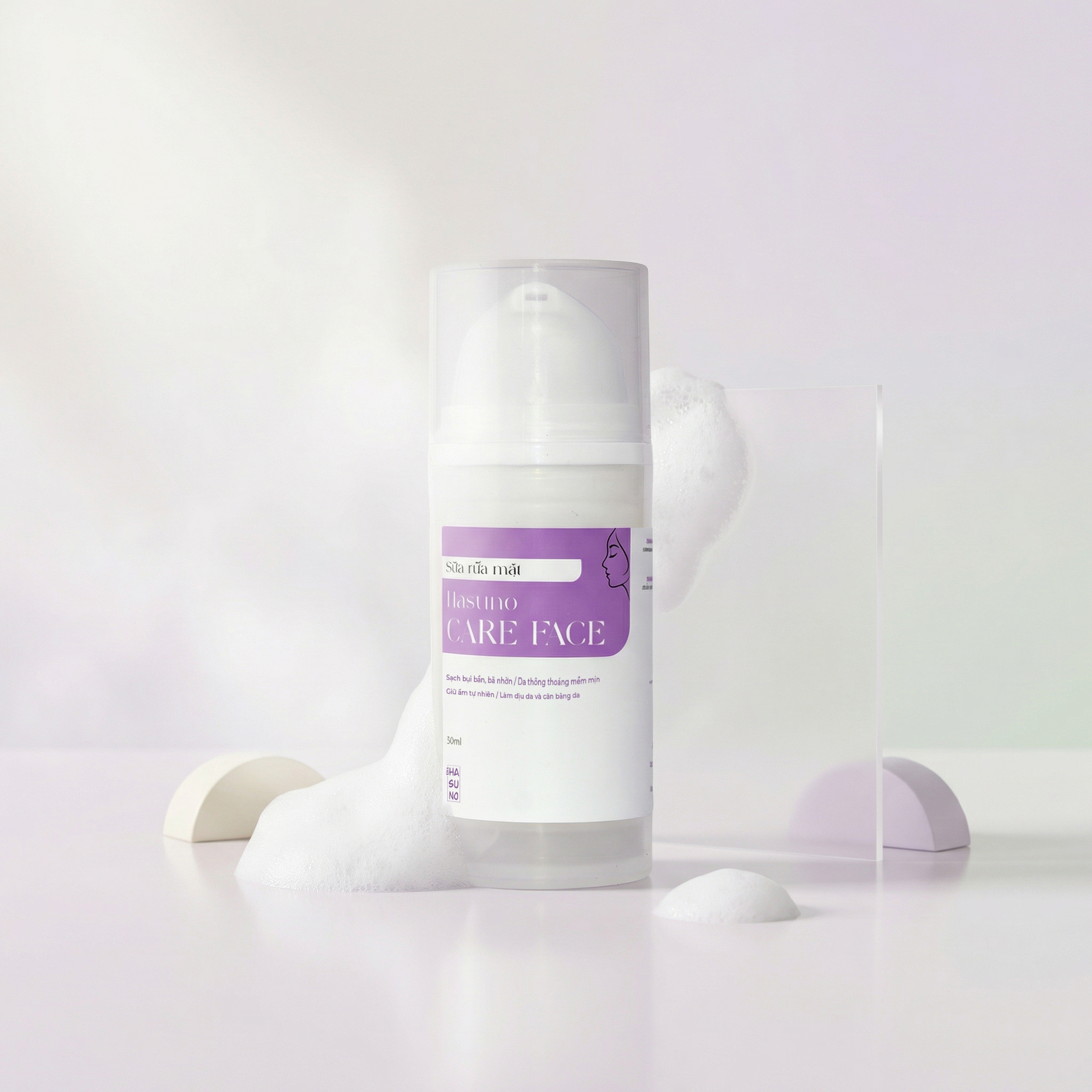 SỮA RỬA MẶT HASUNO CAREFACE CHO DA NHẠY CẢM 30ML