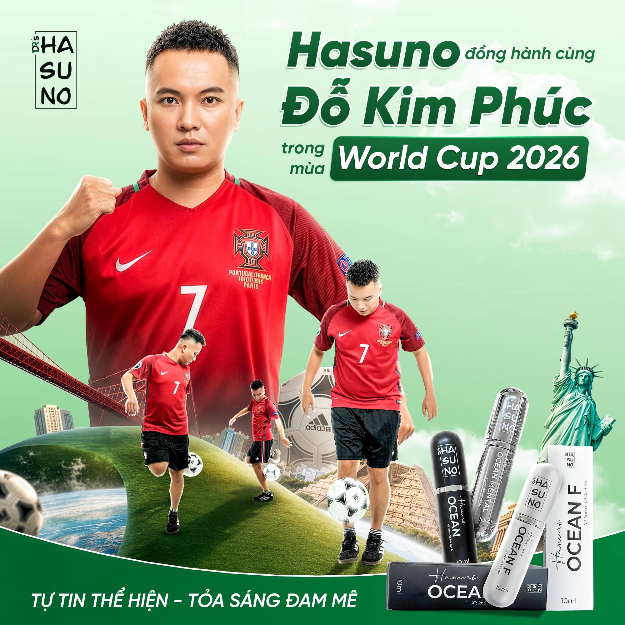 Hasuno Đồng Hành Cùng VĐV Đỗ Kim Phúc Trong Mùa World Cup 2026