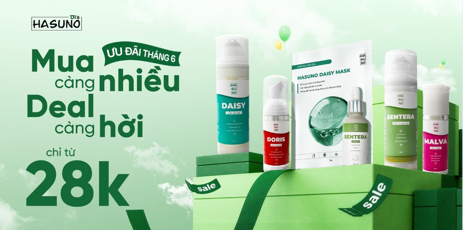 Ưu Đãi Tháng 6 Hasuno: Mua Càng Nhiều Deal Càng Hời Chỉ Từ 28K